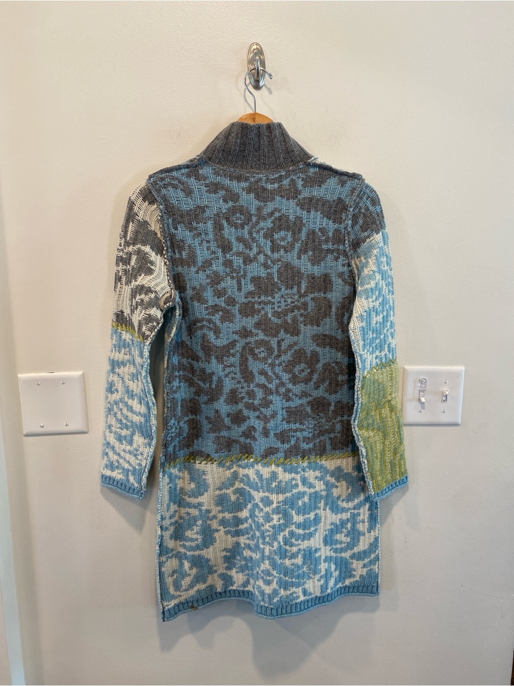 Sundance patchwork lambswool cardigan coat woman’s size XS folk art to wear - Picture 7 of 11